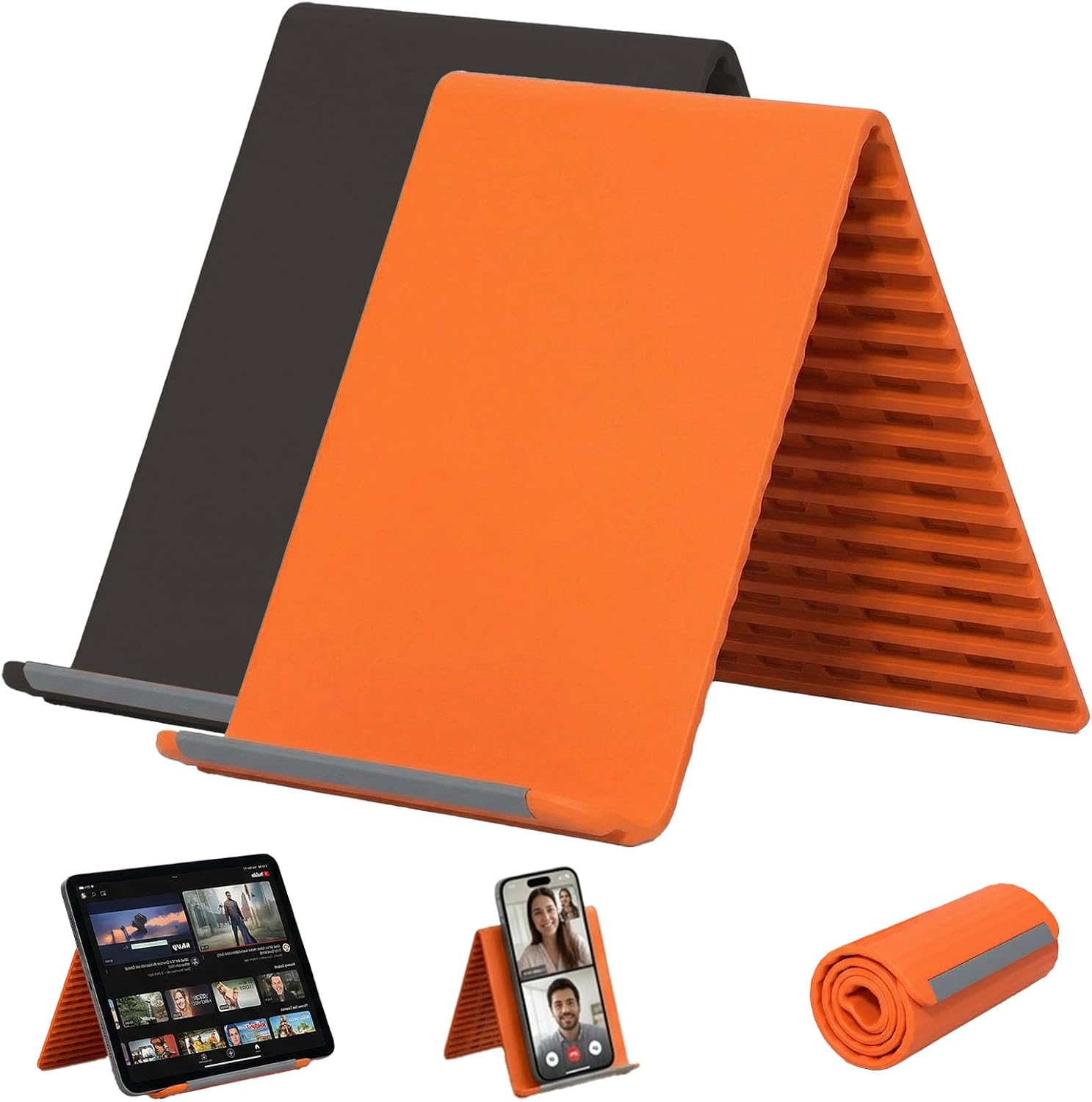 Essential Tablet Accessories - Tragbarer Silikon-Handyhalter, flexibler Ständer, frei in