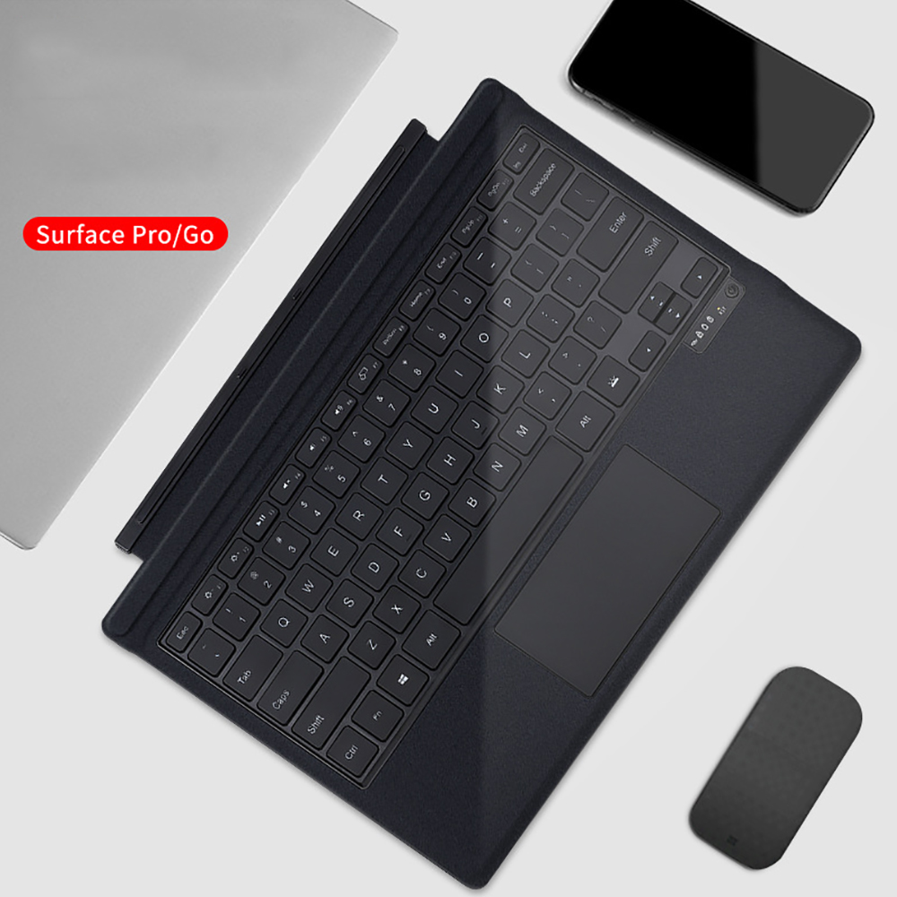 Bluetooth Trackpad - Beleuchtete Bluetooth-Tastatur für Microsoft Surface Pro