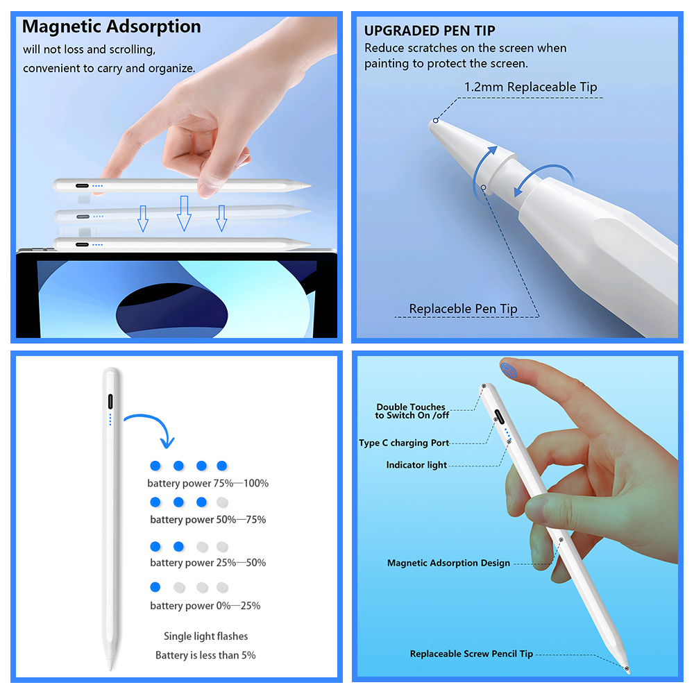 Für Apple Pencil Touch Für iPa – Tablet Accessories For Kids Bewertung und Preis
